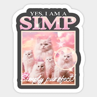 Yes I am a Simp Sticker